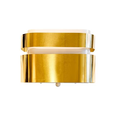 Mid-Century Modern Brass and Crystal Glass Wall Light Sconce, Re Edition For Sale at 1stDibs
