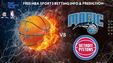 Orlando Magic VS Detroit Pistons NBA : Betting info for 12/8/23 - YouTube