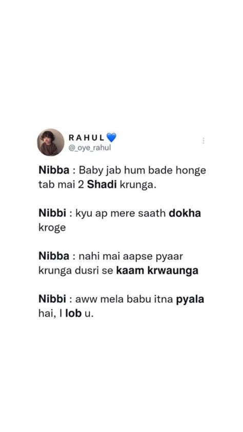 nibba nibbi | Funny texts jokes, Friendship quotes funny, Funny quotes