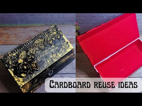 Cardboard box reuse ideas/DIY cardboard box organizer ideas/Cardboard box crafts - YouTube