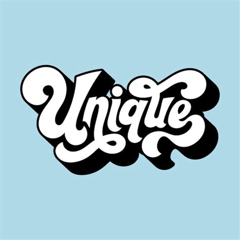 Free Vector | Unique word typography style illustration