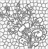 Large Stained Glass Coloring Pages Easy Coloring sketch template