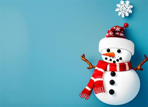 Premium AI Image | 3d Christmas snowman