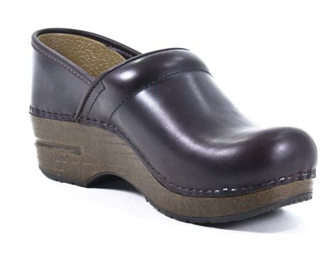 Dansko Wide Professional Oiled Full Grain Espresso Leather Clog Shoe 40 New