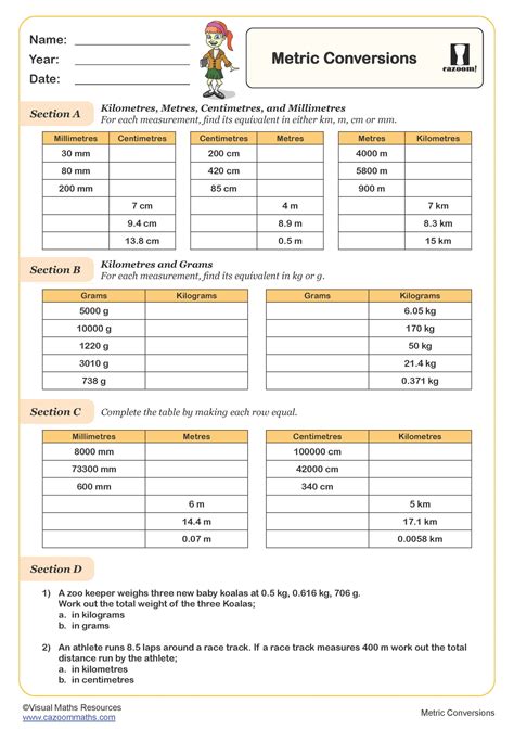 Metric Conversions worksheet | Live Worksheets - Worksheets Library