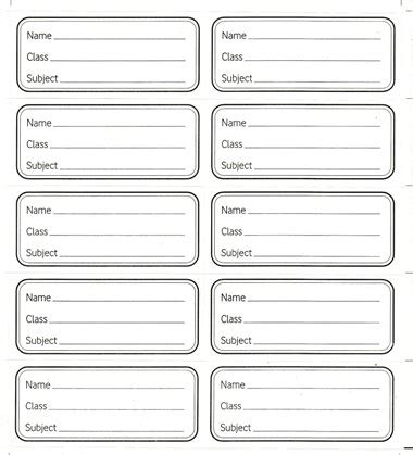 free printable school subject labels made by creative label - label ...