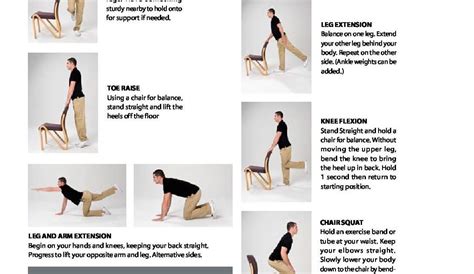 Printable Balance Exercises For Seniors With Pictures