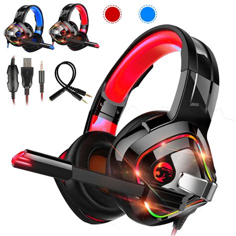 Gaming Headset for PS4, EEEkit Stereo Gaming Headphones with Noise ...