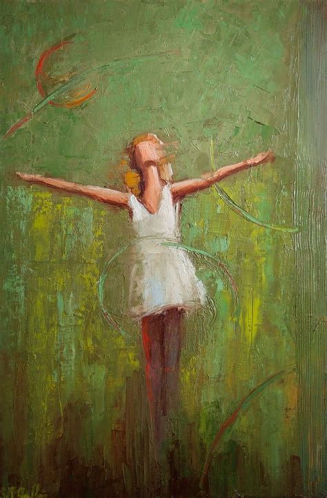 "Pure Joy" by Shelby McQuilkin abstract figurative oil painting, green | Painting, Figurative ...