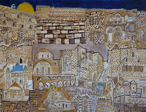 Jerusalem Dark Old City – Orah Art Israeli Painter