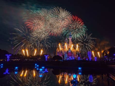 Disney Halloween Special Fireworks Display Editorial Stock Image ...