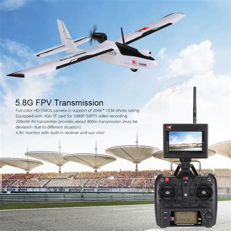 WLtoys XK A1200 RC Airplane with 5.8G FPV Camera Glider Drones with ...