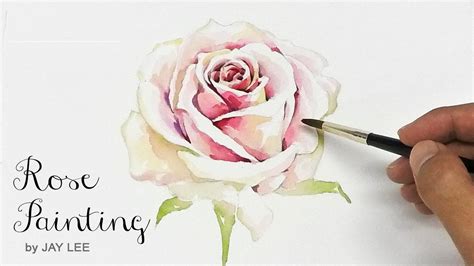 How to paint a rose - tutorial - YouTube