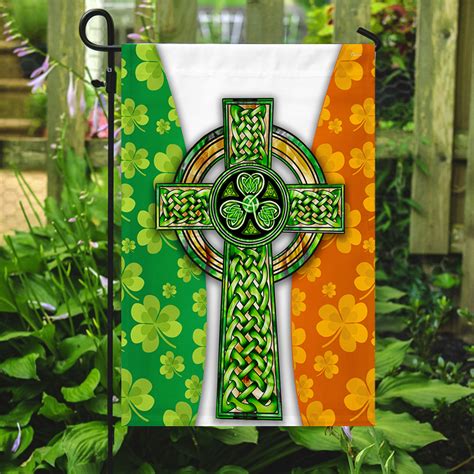 Irish Flag Celtic Cross Irish Flag TRV1669F – HomeWix