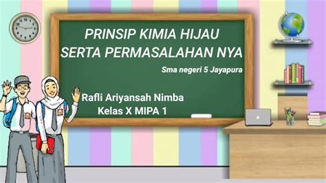 Prinsip kimia hijau serta contoh permasalahan - YouTube