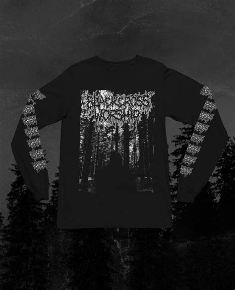 mörka skogar - black cross worship long sleeve tee – Black Coffee Worship