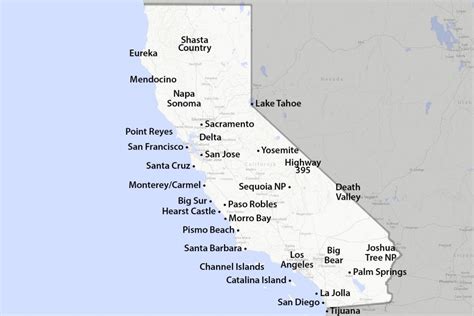 Maps Of California - Created For Visitors And Travelers - Best Western Locations California Map ...