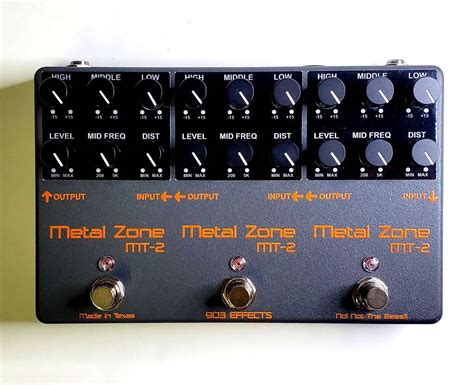 Alguien ha construido un triple pedal Metal Zone MT-2 ¿Ganancia elevada ...