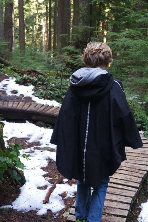 Black Rain Poncho for Kids - Etsy