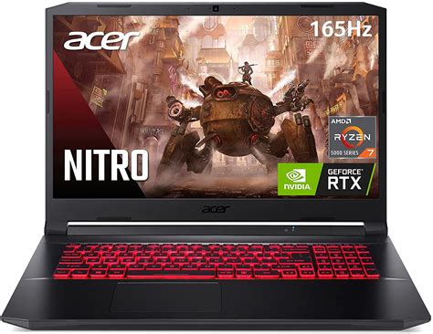 Acer Nitro 5 AN517-41-R2KQ Gaming Laptop, AMD Ryzen 7 5800H Octa-Core ...