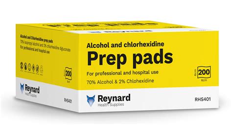 Alcohol & Chlorhexidine Prep Pad • Reynard Health Supplies