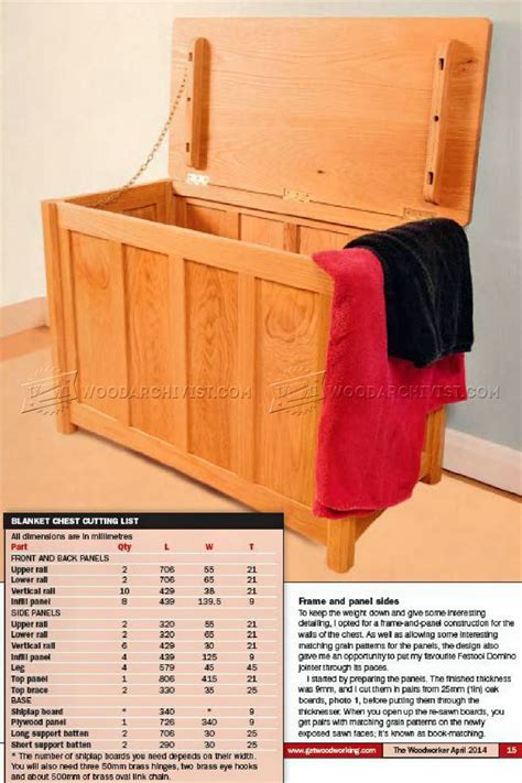 Blanket Chest Plans • WoodArchivist