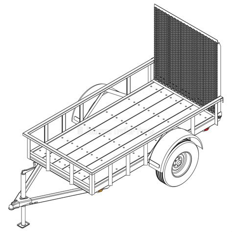 4' x 8' Utility Trailer Plans Blueprints - 3,500 lb Capacity - Instant Download