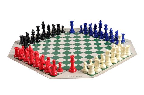 Buy The House of StauntonFour Player Chess Set Combination - Single Weighted Regulation Colored ...