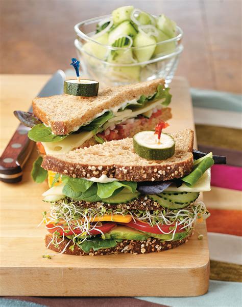 Vegetarian Dagwood Sandwiches Recipe