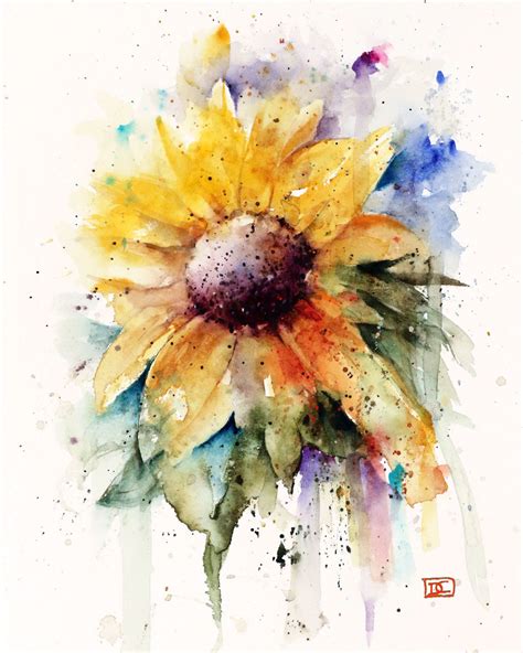 Sunflower Watercolor Painting at GetDrawings | Free download