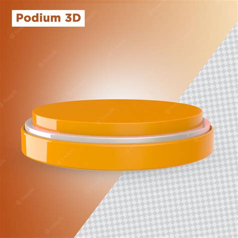 Premium PSD | Realistic podium in 3d rendering