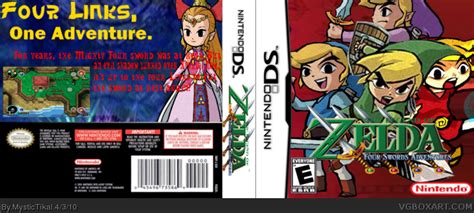 The Legend of Zelda: Four Swords Adventures Nintendo DS Box Art Cover by MysticTikal