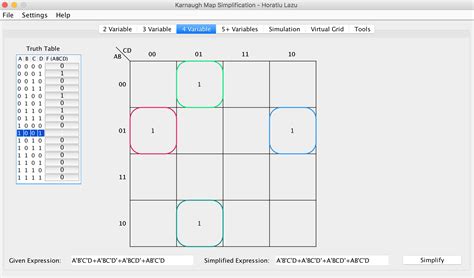 Karnaugh Maps - Karnaugh Map Simplification Documentation