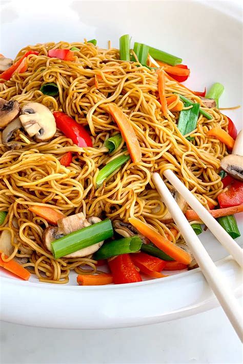 Chinese Lo Mein Noodles Recipe - Be Brave and Bloom