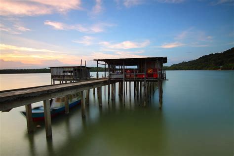 Wooden Dock at Sunset View · Free Stock Photo