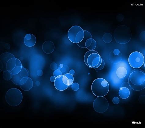 Blue Lighting Bubble HD Wallpaper For Mobile