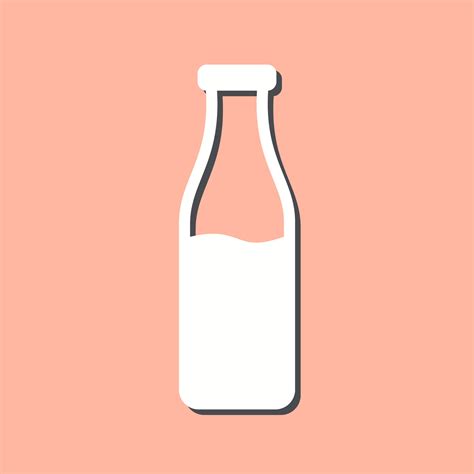 Milk Bottle Vector Icon 21448021 Vector Art at Vecteezy