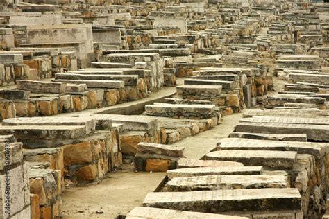 The Mount of Olives is a huge cemetery in Jerusalem. Stock Photo | Adobe Stock