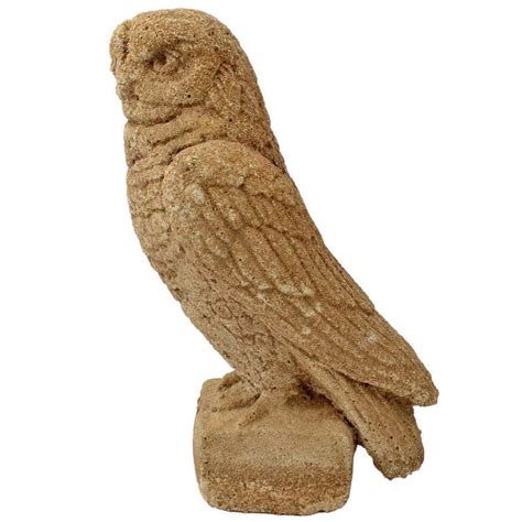 Carved Owl Sculpture at 1stdibs