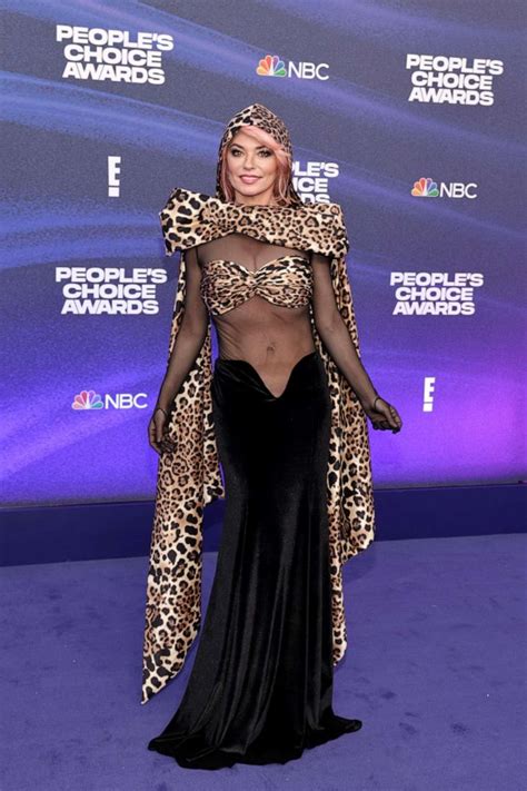 Shania Twain matches her 'That Don't Impress Me Much' style for 2022 People's Choice Awards ...