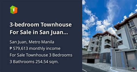 3-bedroom Townhouse For Sale in San Juan Metro Manila [House and Lot 🏘️ ...