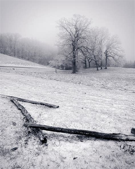 Winter in the Blue Ridge Mountains Photograph by Ray Devlin