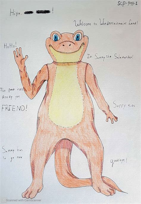 SCP 949-1 Sammy the Salamander by Pumpkin-Queeny on DeviantArt