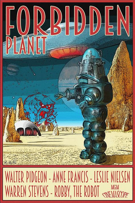 original Forbidden Planet Posters, by Robert Bertie | Classic sci fi movies, Science fiction ...