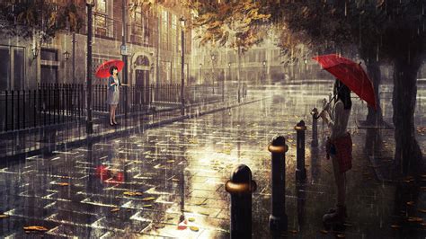 Anime City Rain Wallpapers - Top Free Anime City Rain Backgrounds ...