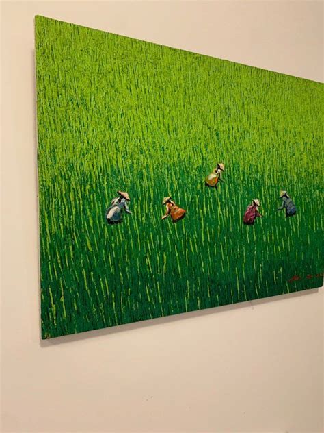 Vietnam rice field painting, Furniture & Home Living, Home Decor, Wall ...