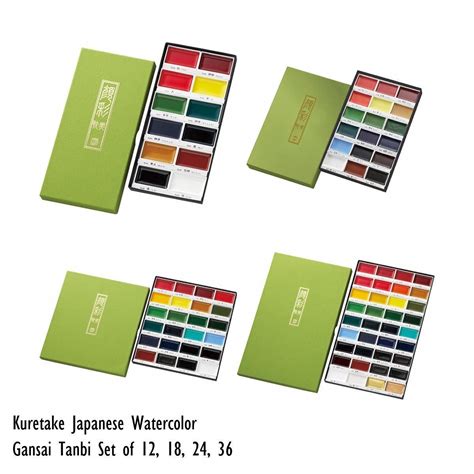 Kuretake Japanese Watercolor Paint Gansai Tanbi Colors Set Mc20 F/S Japan (With images ...