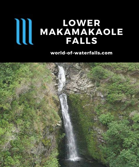 Lower Makamakaole Falls - Roadside Waterfall in West Maui