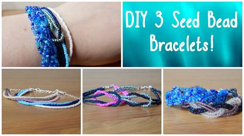 DIY 3 Seed Bead Bracelets! How To Beginners Jewellery Making ¦ The Corner of Craft - YouTube