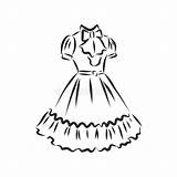 Evening Dress Coloring Stock Illustrations – 108  sketch template